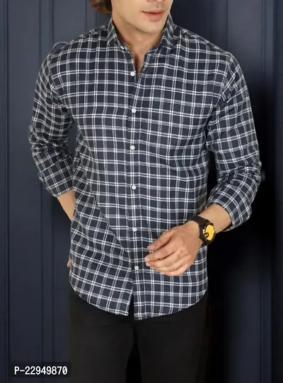 Classic Cotton Checked Casual Shirts for Men-thumb0