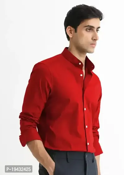 Classic Cotton Solid Formal Shirts for Men-thumb3