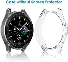 EATERA Soft TPU Slim Plated Case Compatible for Samsung Galaxy Watch 4 42mm Cover, Protector Bumper Shock-Proof Protective Shell for Galaxy Watch4 42mm-Crystal Clear-thumb2