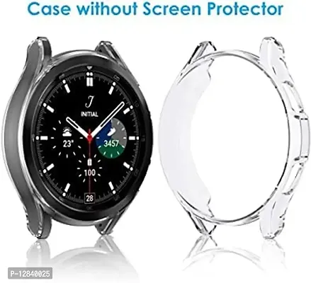 EATERA Soft TPU Slim Plated Case Compatible for Samsung Galaxy Watch 4 42mm Cover, Protector Bumper Shock-Proof Protective Shell for Galaxy Watch4 42mm-Crystal Clear-thumb3