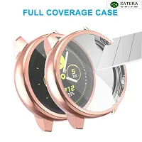 EATERA Screen Protector Case for Samsung Galaxy Active 2 44mm, All-Around TPU Anti-Scratch Flexible Case Soft Protective Bumper Cover for Samsung Galaxy Watch Active 2 44mm-Rose Pink-thumb1