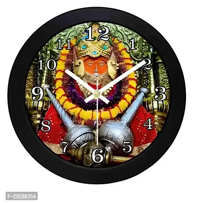 Designer Black Plastic Analog Wall Clock-thumb0