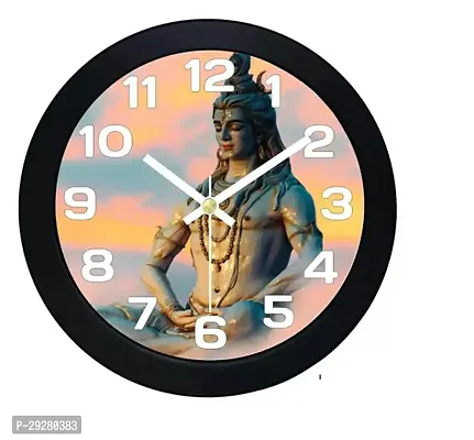 Designer Black Plastic Analog Wall Clock