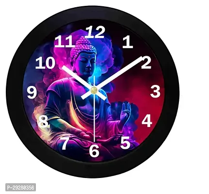 Designer Black Plastic Analog Wall Clock