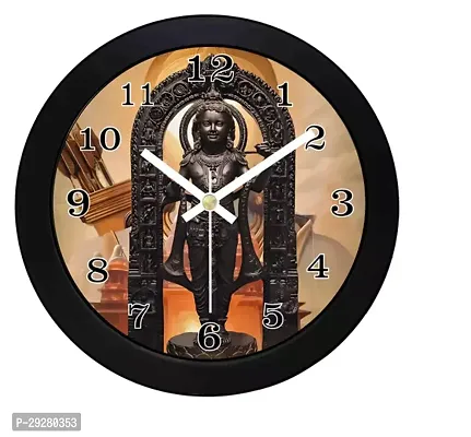 Designer Black Plastic Analog Wall Clock-thumb0