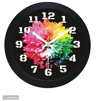 Designer Black Plastic Analog Wall Clock