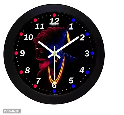 Designer Black Plastic Analog Wall Clock