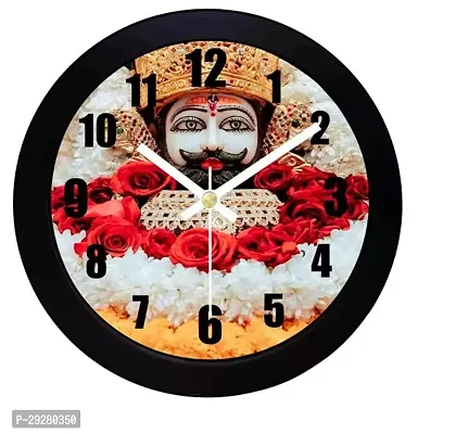 Designer Black Plastic Analog Wall Clock-thumb0