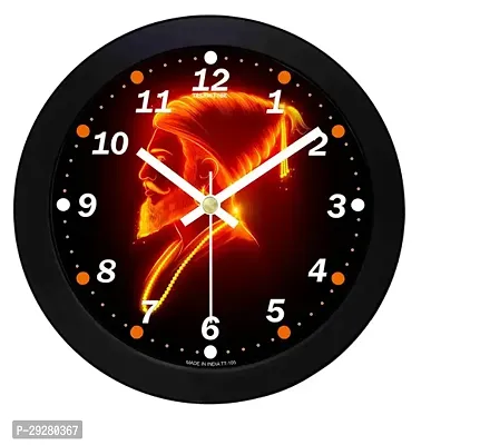 Designer Black Plastic Analog Wall Clock