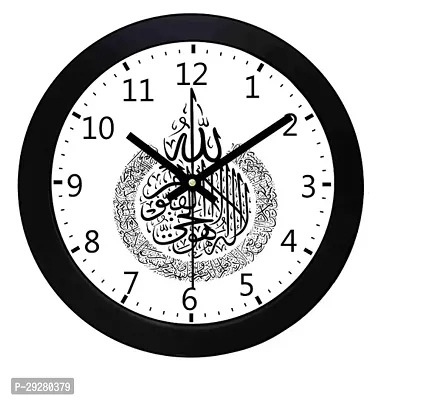 Designer Black Plastic Analog Wall Clock-thumb0