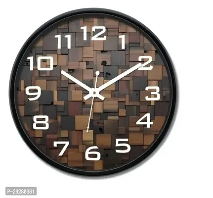 Designer Black Plastic Analog Wall Clock