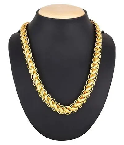 Double Coated Designer Link Chain With Plating Fancy Neck Chain Jewelry