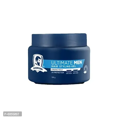 The Beard Story Hair Styling Gel For Strong Hold, UV Protection ,100 % Shine   Hold , 100 g-thumb0