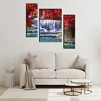 Set Of 3 Scenery 3D Framed Wall Paintings 45X30 Cm-thumb1