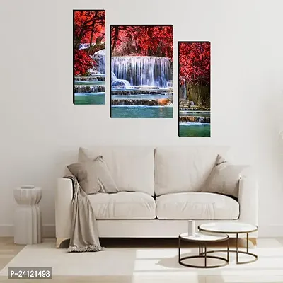 Set Of 3 Scenery 3D Framed Wall Paintings 45X30 Cm-thumb2