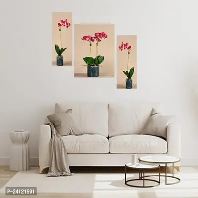 Set Of 3 Scenery 3D Framed Wall Paintings 45X30 Cm