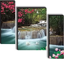 Set Of 3 Scenery 3D Framed Wall Paintings 45X30 Cm-thumb2