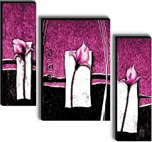 Set Of 3 Scenery 3D Framed Wall Paintings 45X30 Cm-thumb1