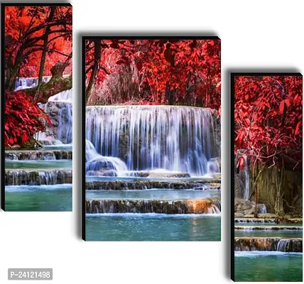 Set Of 3 Scenery 3D Framed Wall Paintings 45X30 Cm-thumb3