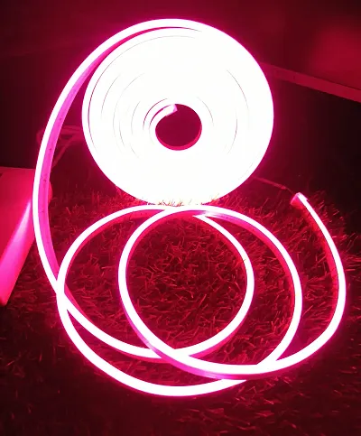 Riptu 5-Meter Pink Neon Light with Adapter Headlight Vinyl Film