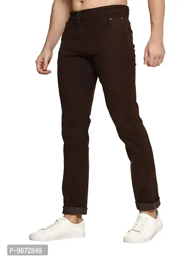 JB JUST BLACK Men's Cotton Regular Fit Jeans Coffee-thumb3
