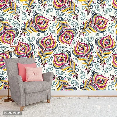 Beautiful Color Printed Wallpaper Sticker for Home Decor, 41 X 244cm-thumb0