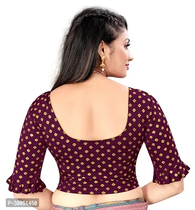 Stylish Polyester Stitched Blouse For Women-thumb3