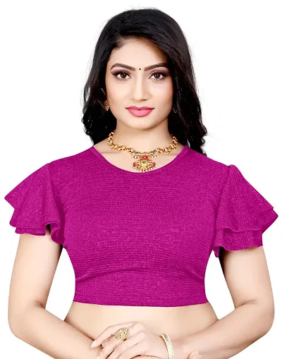 Glamorous Lycra Stretchable Blouses