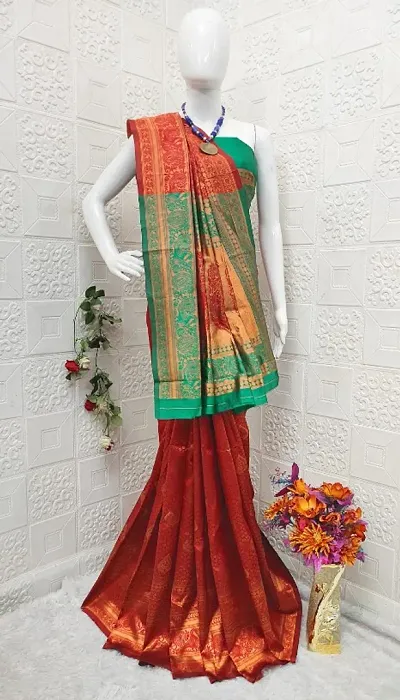 Banarasi Silk Woven Design With Blouse Piece