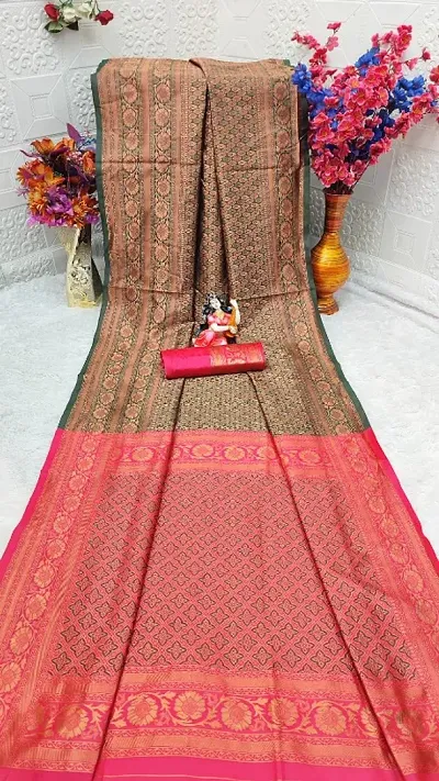 Banarasi Silk Woven Design With Blouse Piece