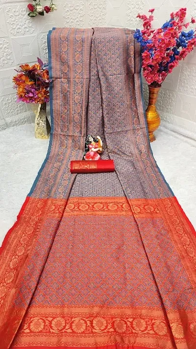 Banarasi Silk Woven Design With Blouse Piece