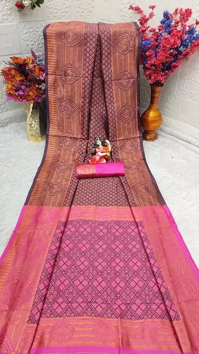 Banarasi Silk Woven Design With Blouse Piece