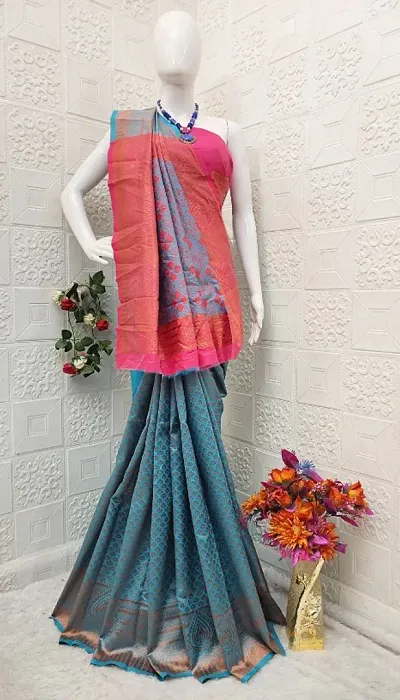 Banarasi Silk Woven Design With Blouse Piece
