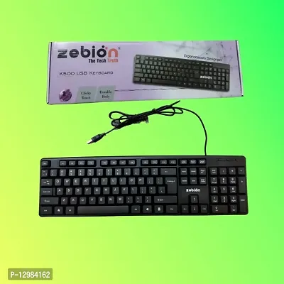 Experience Comfort  Convenience with Zebion K200 Wired Keyboard!-thumb0