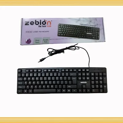 Zebion USB Standard Keyboard - Perfect for All Your Typing Needs