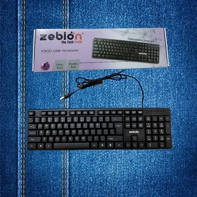 Experience Comfort  Efficiency with Zebion USB Keyboard!