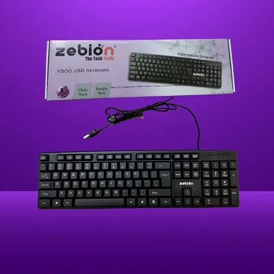 Experience Effortless Typing with Zebion Keyboard USB Standard Keyboard