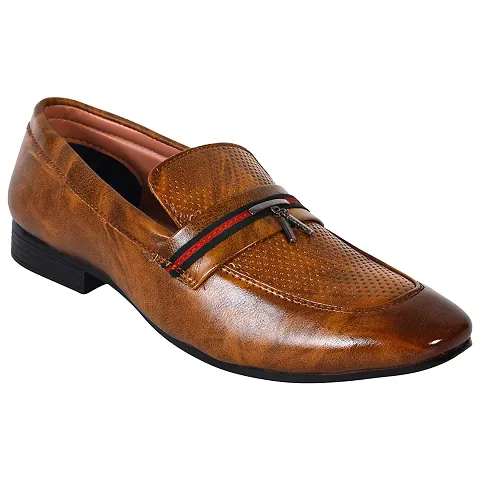 Stylish Synthetic Leather Solid Formal Shoes For Men