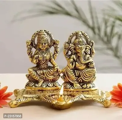 Poojanbsp;Idol Statue Showpiece Laxmi- Ganesha Murti-thumb0