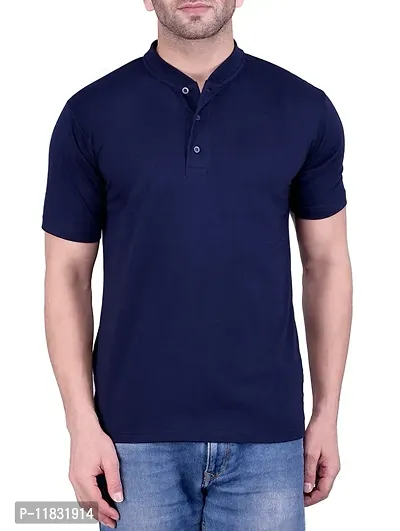 Reliable Blue Cotton T-shirt For Men