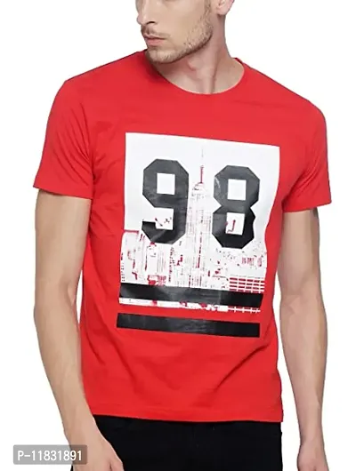 Reliable Red Cotton T-shirt For Men