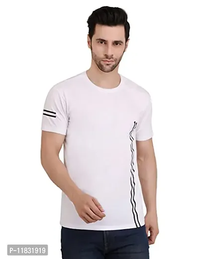 Reliable White Cotton T-shirt For Men-thumb0