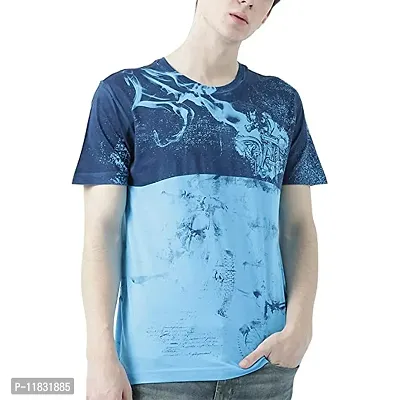 Reliable Blue Cotton T-shirt For Men
