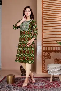 Printed Embroidered Kurti For Women-thumb3