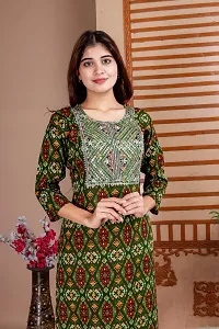 Printed Embroidered Kurti For Women-thumb4