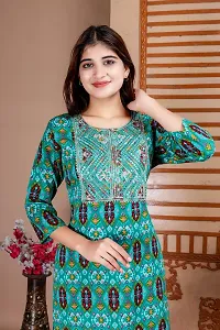 Printed Embroidered Kurti For Women-thumb2