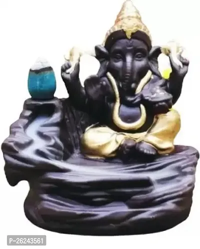 Agarwalsons Premium Smoke Fountain Ganesha Decorative Showpiece