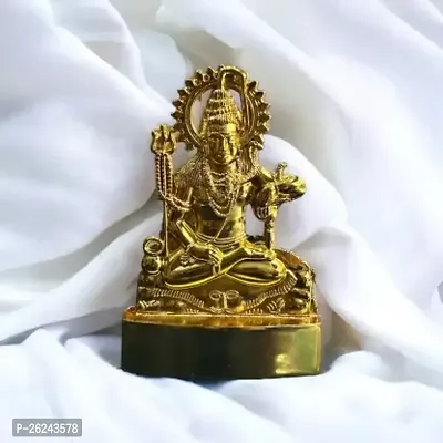 Agarwalsons Shiva Gold Metal Idol Decorative Showpiece