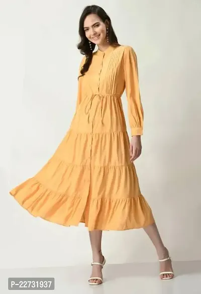 Elegant Cotton  Dress For Women-thumb0