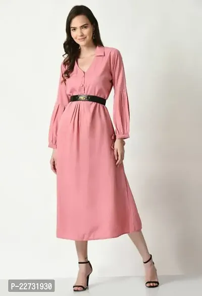 Elegant Cotton  Dress For Women-thumb0
